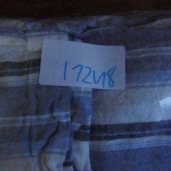 Lane Bryant Cropped Wide Leg Jumpsuit Womens Plus Size 18 Striped Linen Blend - Picture 14 of 14